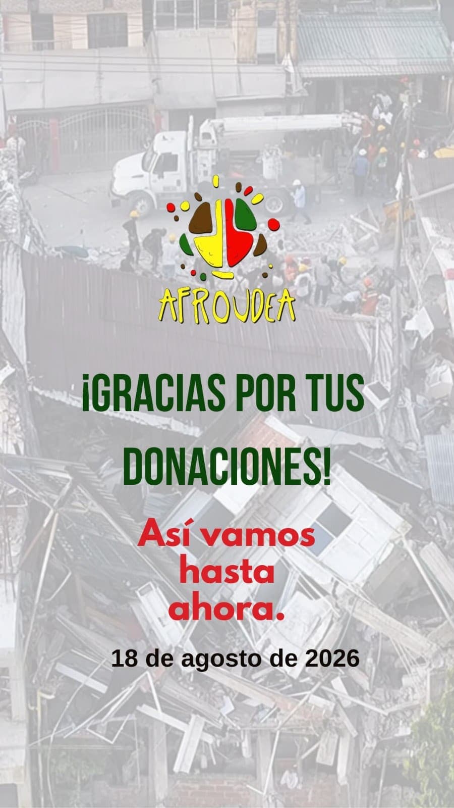 Gracias a todxs por sus donaciones y todo su apoyo, nada de lo adelantado durante la última semana hubiera sido posible