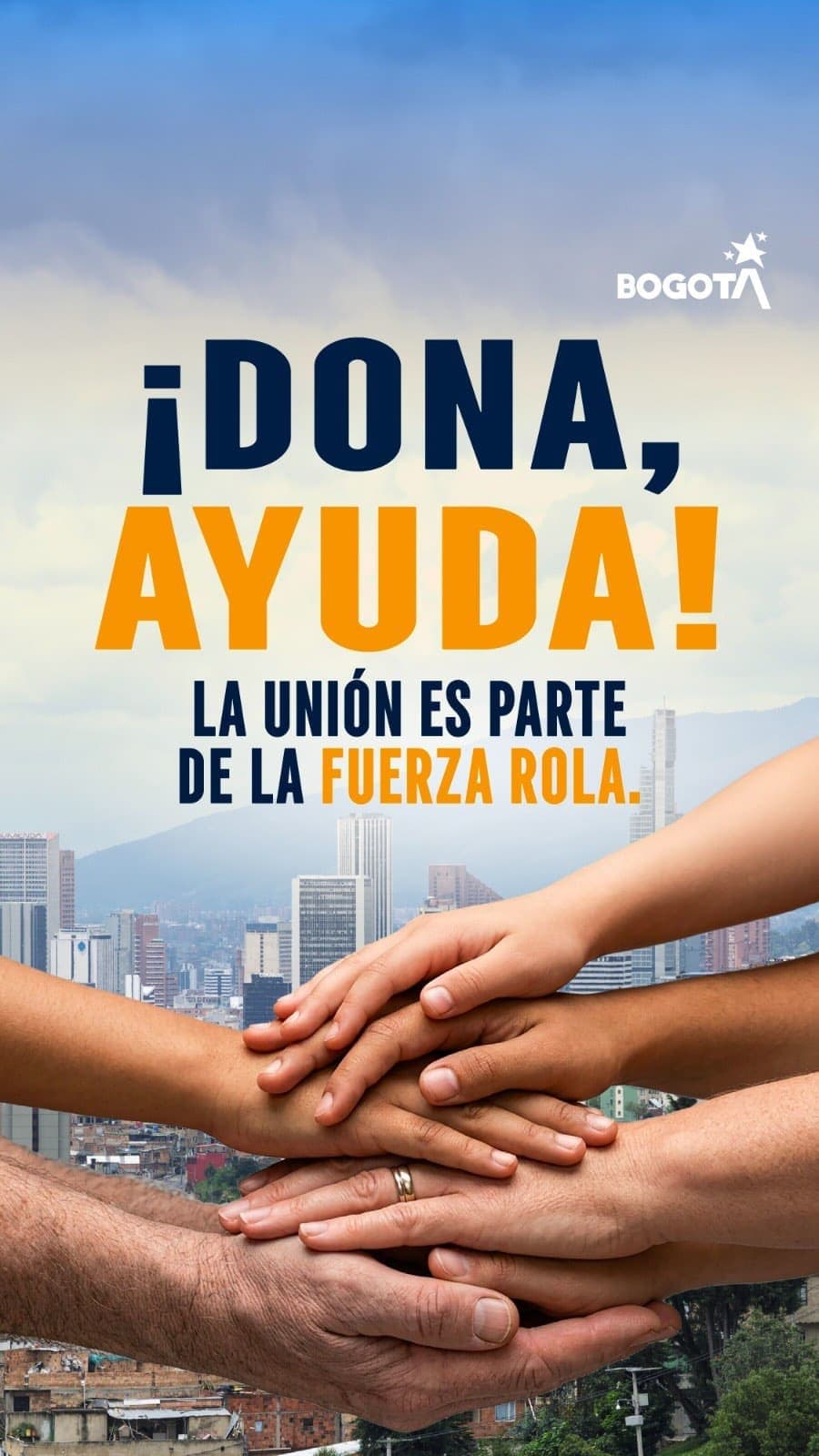 Cuando Colombia nos necesita, Bogotá se pone de pie y está a su lado. 🇨🇴 Hoy somos un solo corazón: fuerza, solidarida