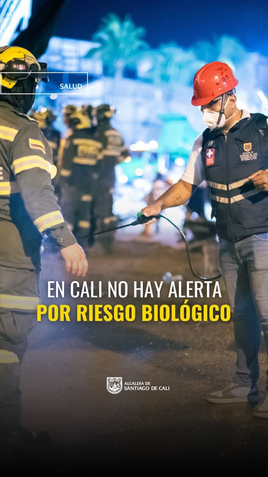 Ante la circulación de información falsa sobre un supuesto riesgo biológico durante la emergencia, el secretario de Salu