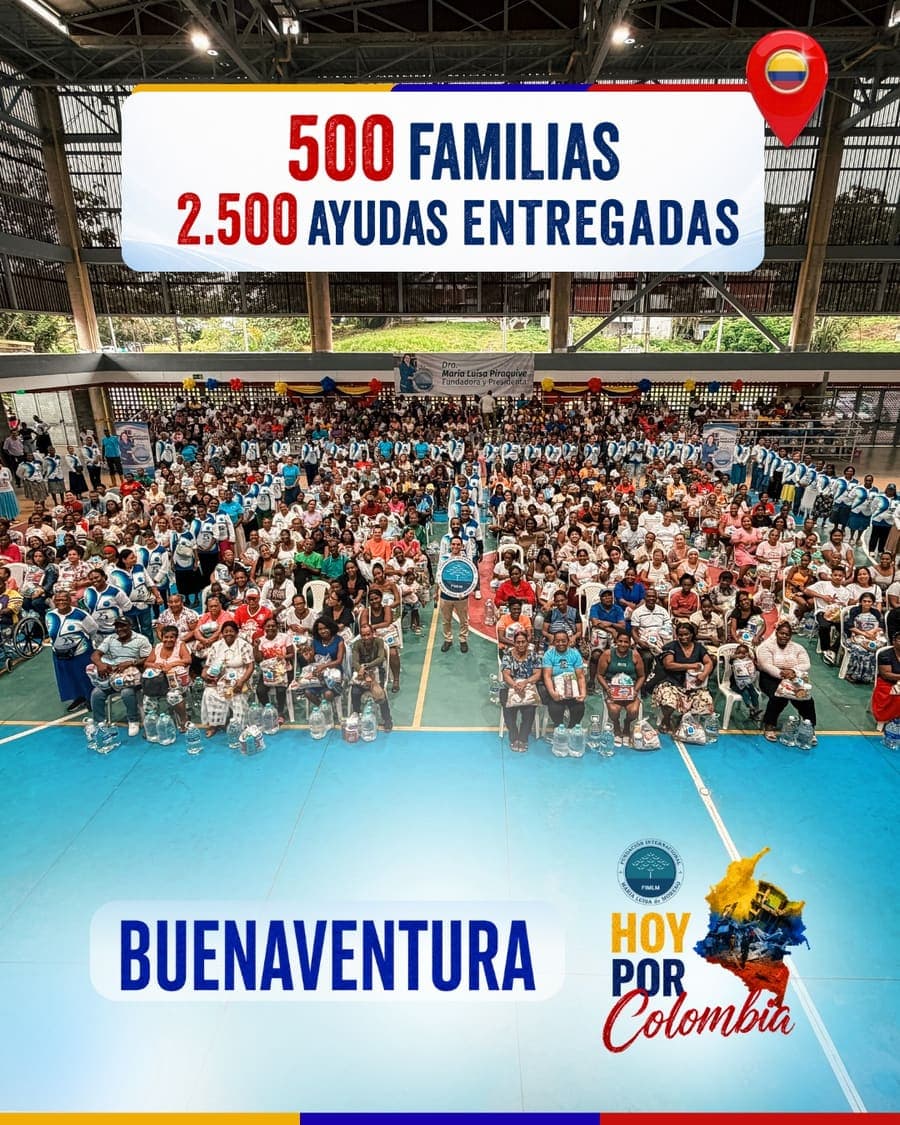 #HoyPorColombia 🇨🇴 | Ayuda humanitaria para Buenaventura. 🩵 Bajo el liderazgo de la Dra. María Luisa Piraquive y el a