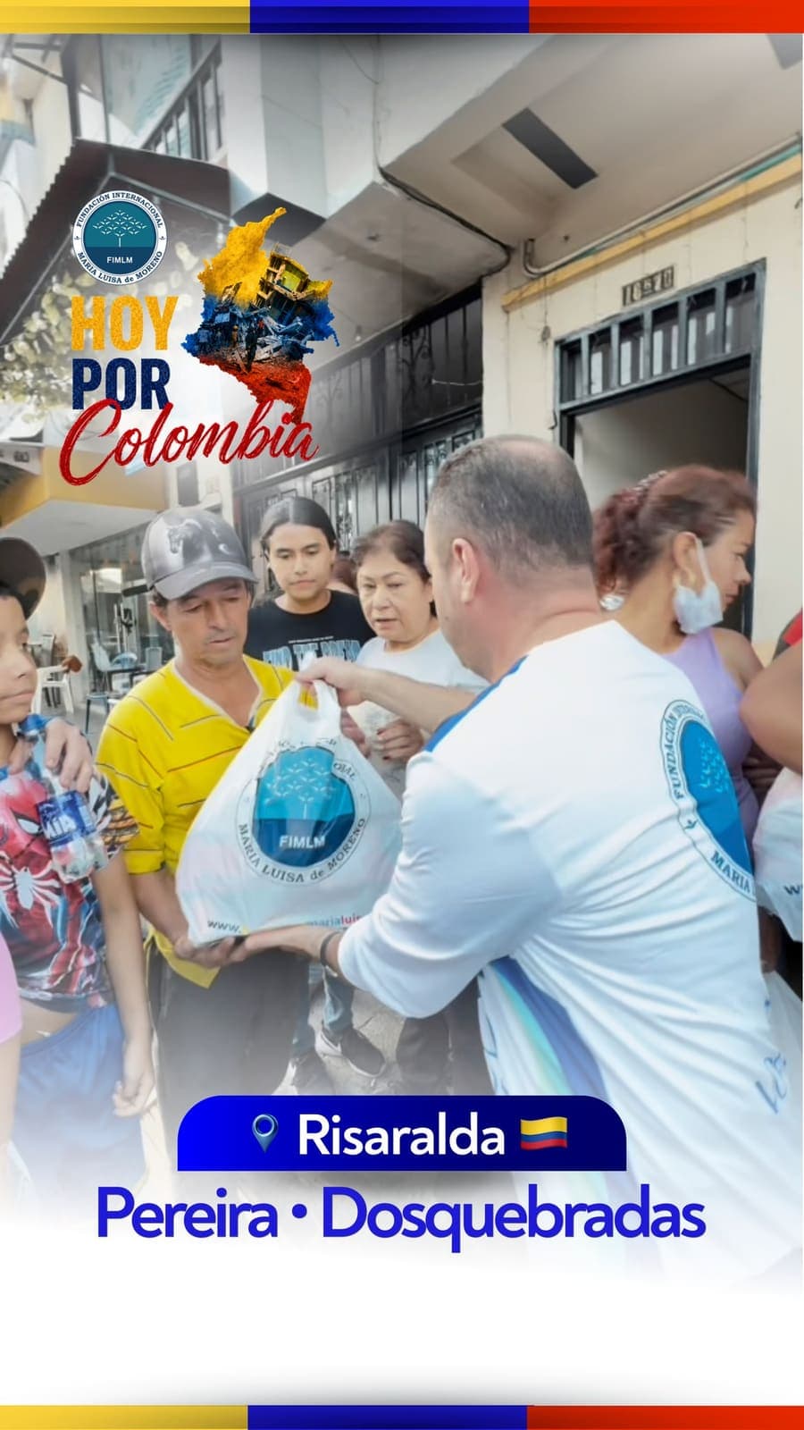 #HoyPorColombia 🇨🇴 | Mercados y kits de aseo fueron entregados en Pereira y Dosquebradas • Risaralda, a familias afect
