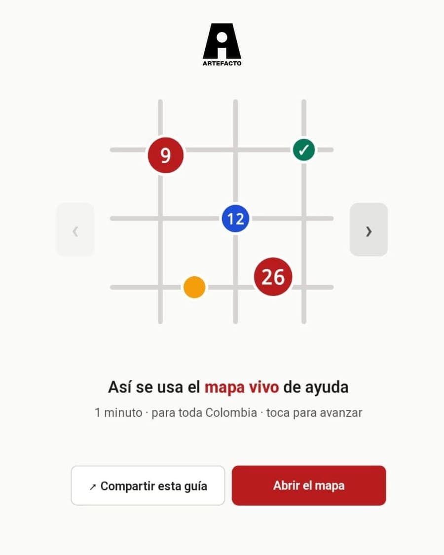 Guía de 1 minuto para usar el mapa vivo de ayuda del sismo. Cómo ver dónde faltan manos y dónde NO acudir, cómo publicar
