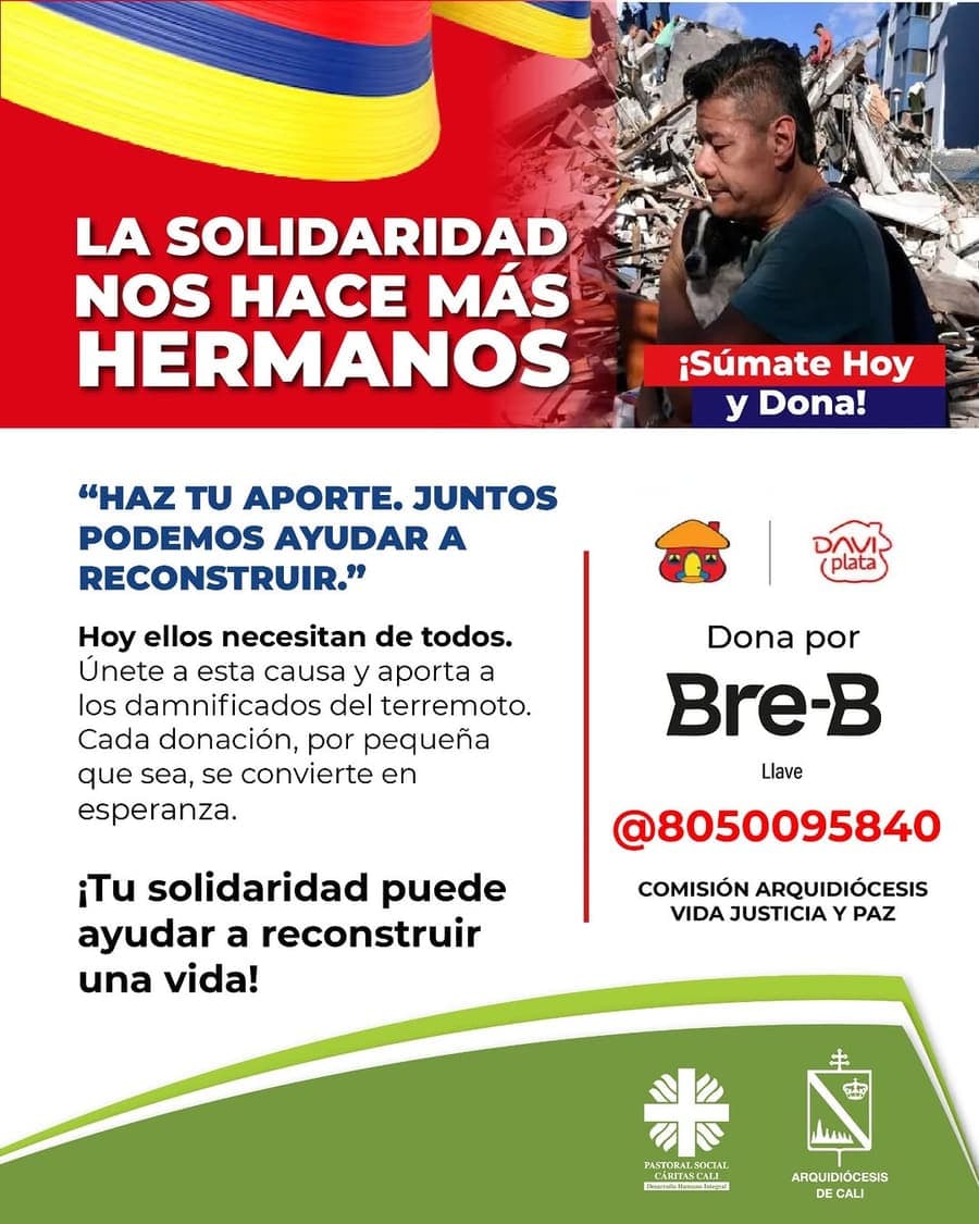 💙💛❤️🩹Hoy, más que nunca, necesitamos estar juntos. 📍El terremoto ha dejado familias y comunidades que necesitan de