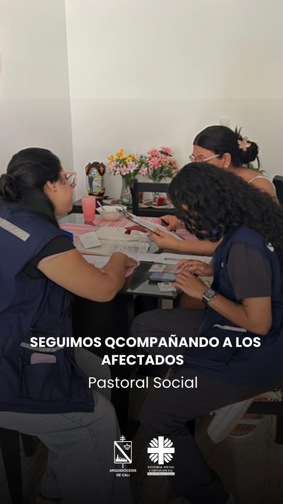 🫶Seguimos acompañando a las familias afectadas por el sismo del pasado 10 de agosto. ⛪️Desde la Pastoral Social de la A