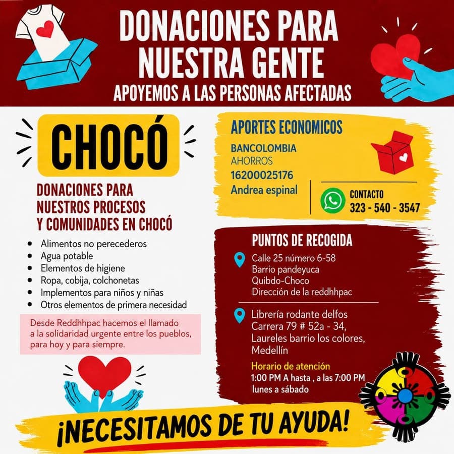 📌 Nuevamente toda ayuda cuenta. Alimentos, elementos de primera necesidad y aportes económicos. Pueden marcar una difer
